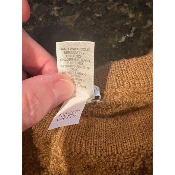 J. Jill Women's XL Brown Textured Pullover Sweater with Side Buttons NWT - Picture 9 of 9